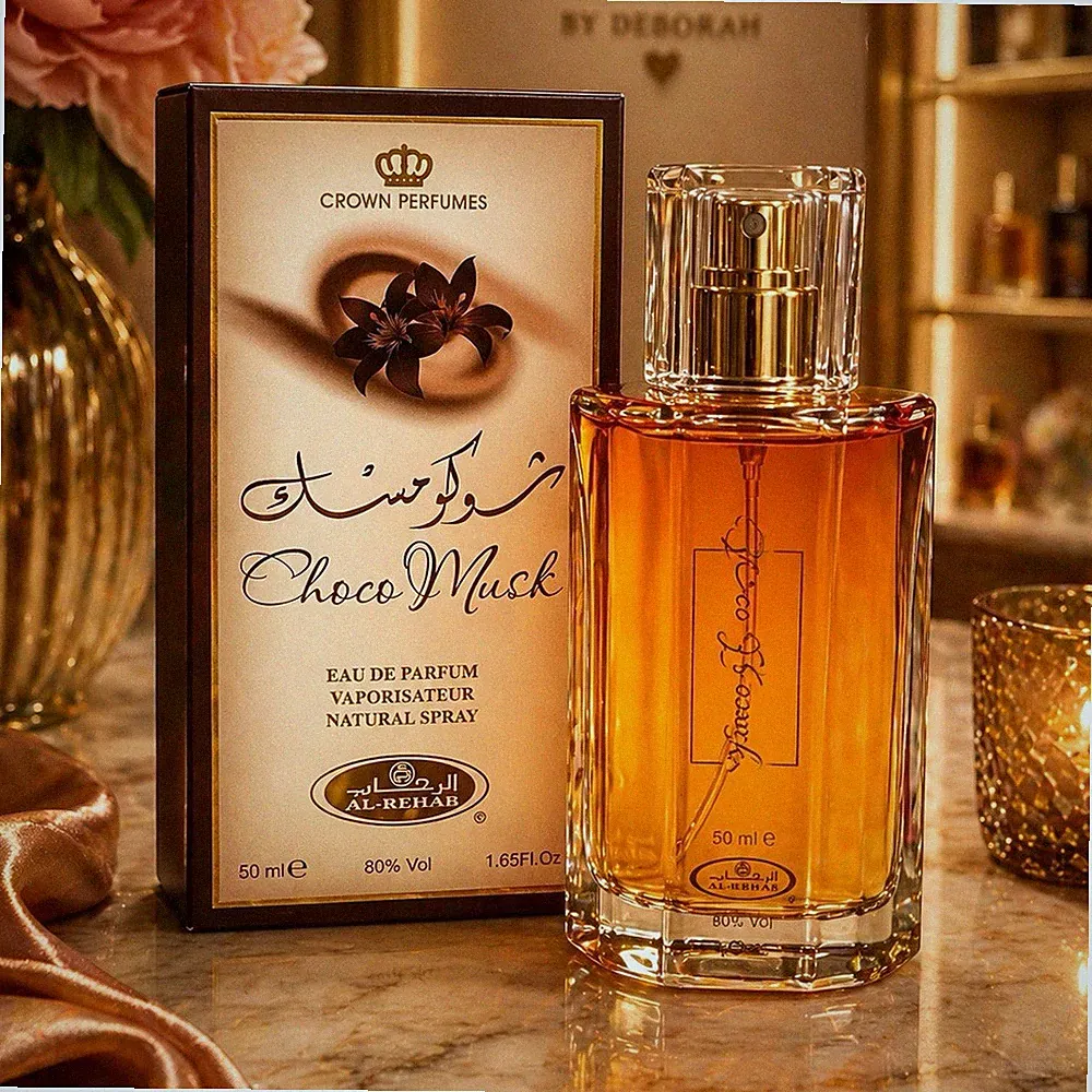 Al-Rehab Choco Musk Eau de Parfum Spray 50ml Vanilla Chocolate Scent