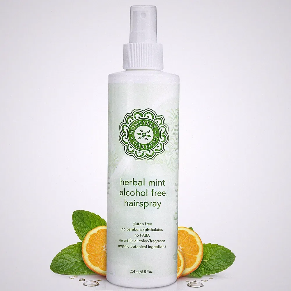Alcohol-Free Hair Spray, Herbal Mint, Non-Aerosol Strong Hold, 8.5 fl oz