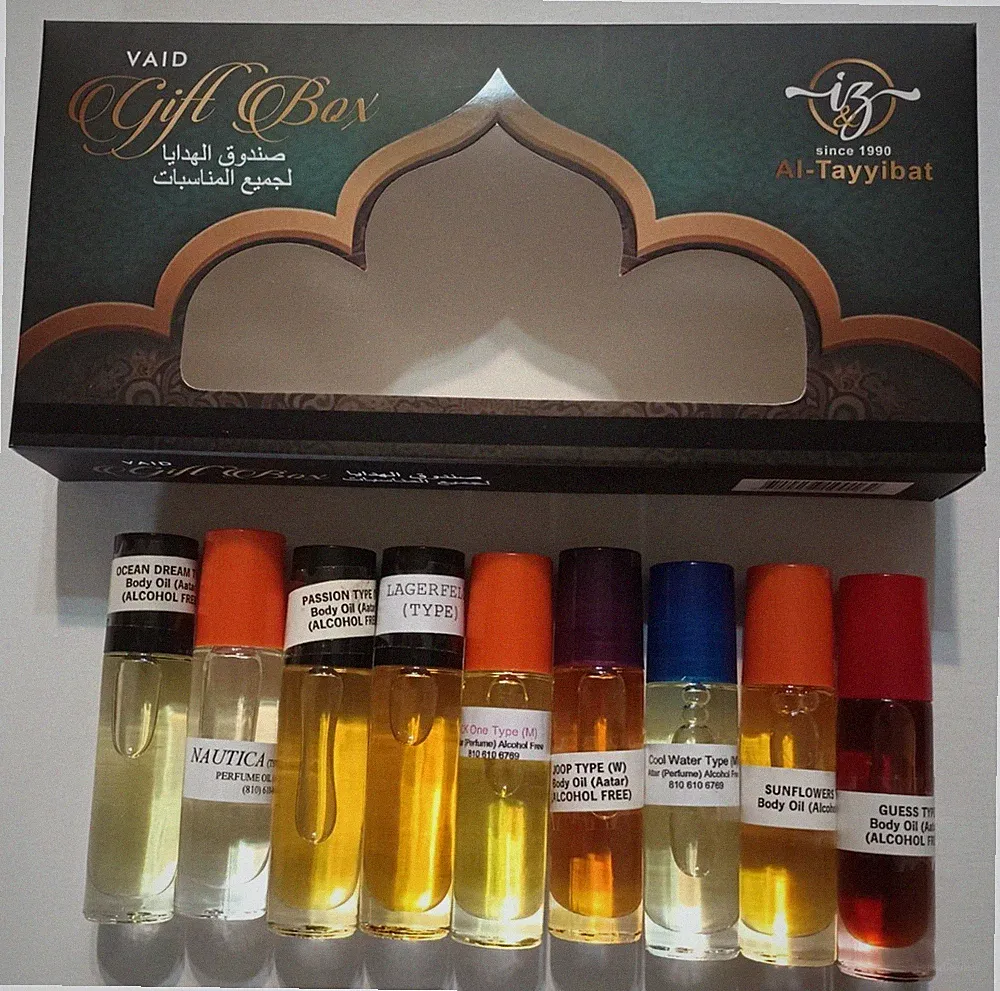 ATTAR GIFT BOX (9 Attar) Alcohol Free # FSIZ9A Designer Fragrances