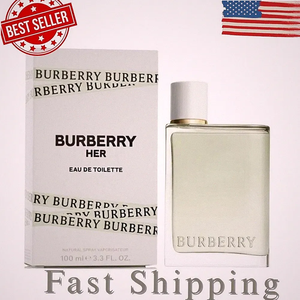 Burberry Her Eau de Toilette Spray For Womens EDT Perfume 3.3 oz(100 ml) New Box