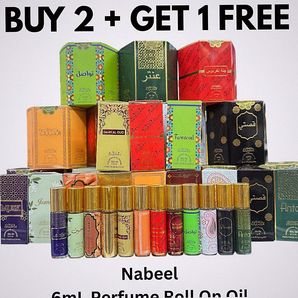 BUY 2 GET 1 FREE Nabeel 6mL Roll On Oil Free fr Alcohol Concentrated Perfume