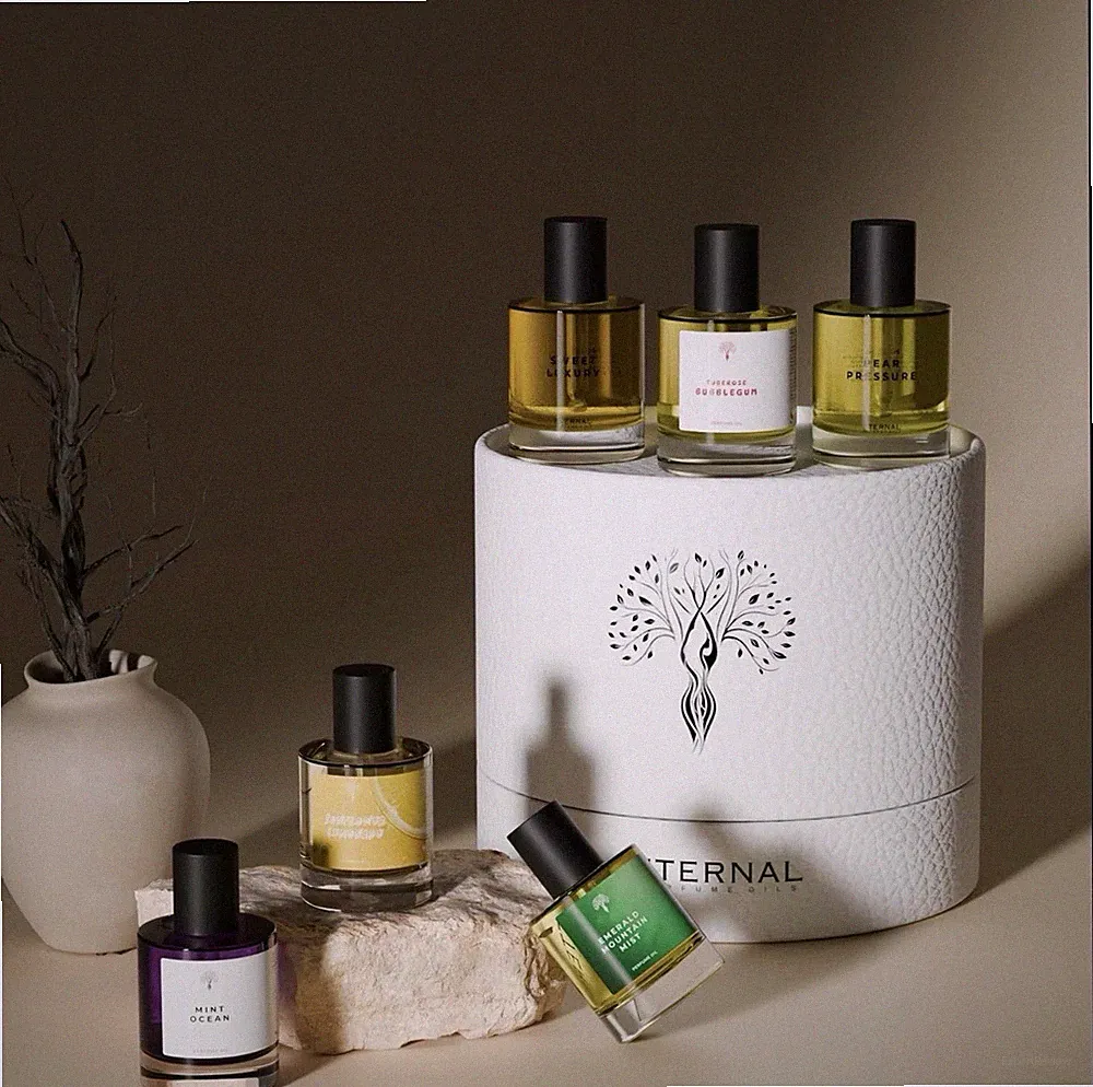 Eternal Perfume Oil Gift Set 6 Luxurious New Scents, Alcohol-Free, Long-Lasting