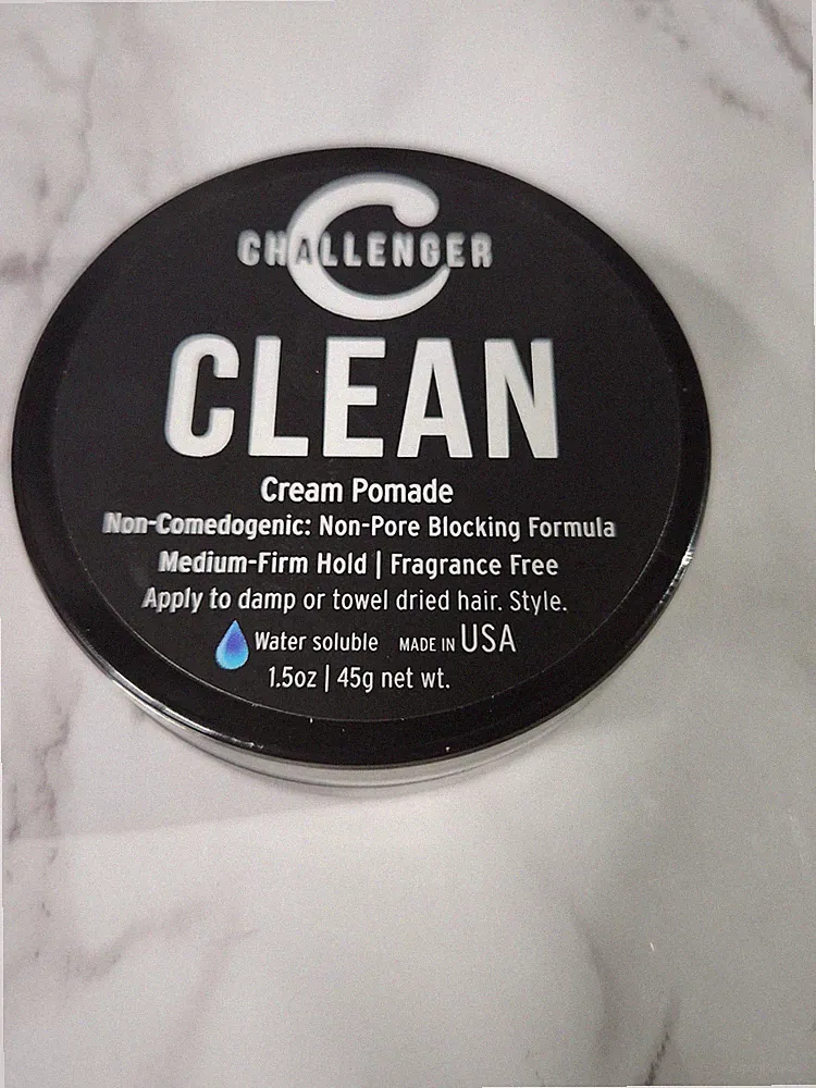 Fragrance Free Cream Pomade | Non-Comedogenic Styling Product Unscented Hair