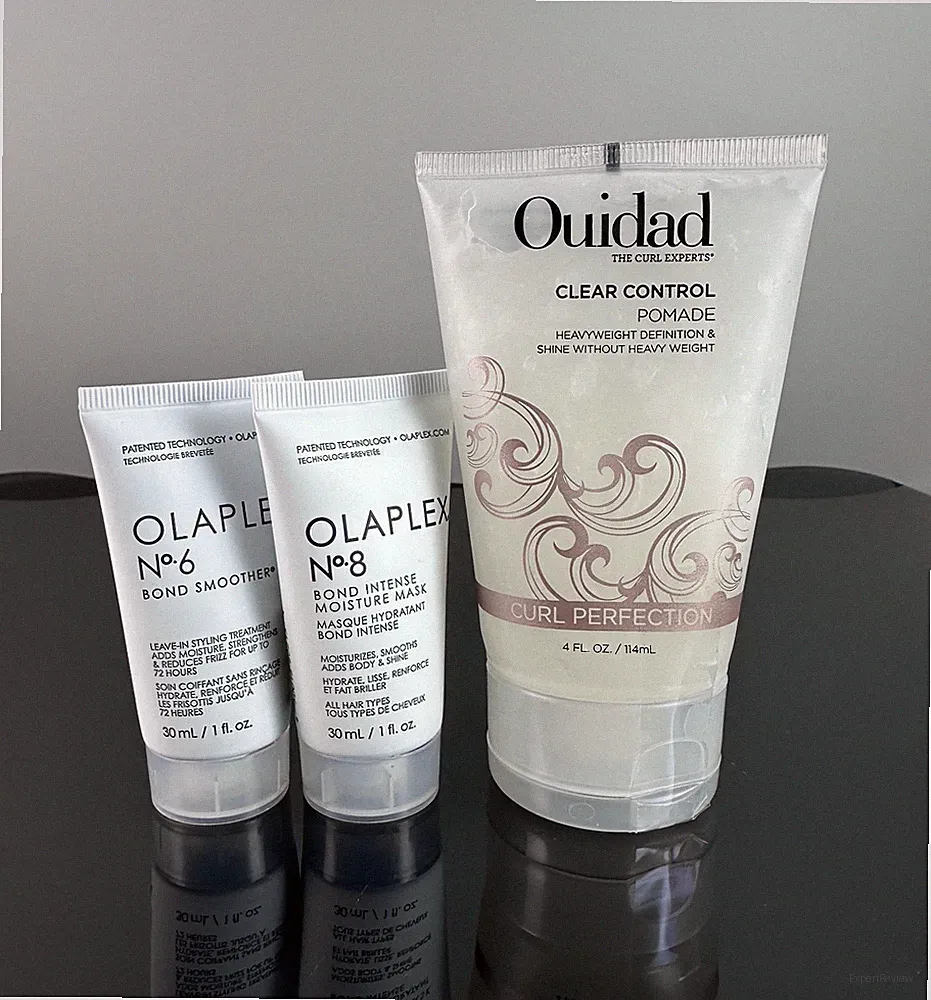 Ouidad Clear Control Pomade, Curl Perfection 4.0 oz, Olaplex No 6 & Olaplex No 8