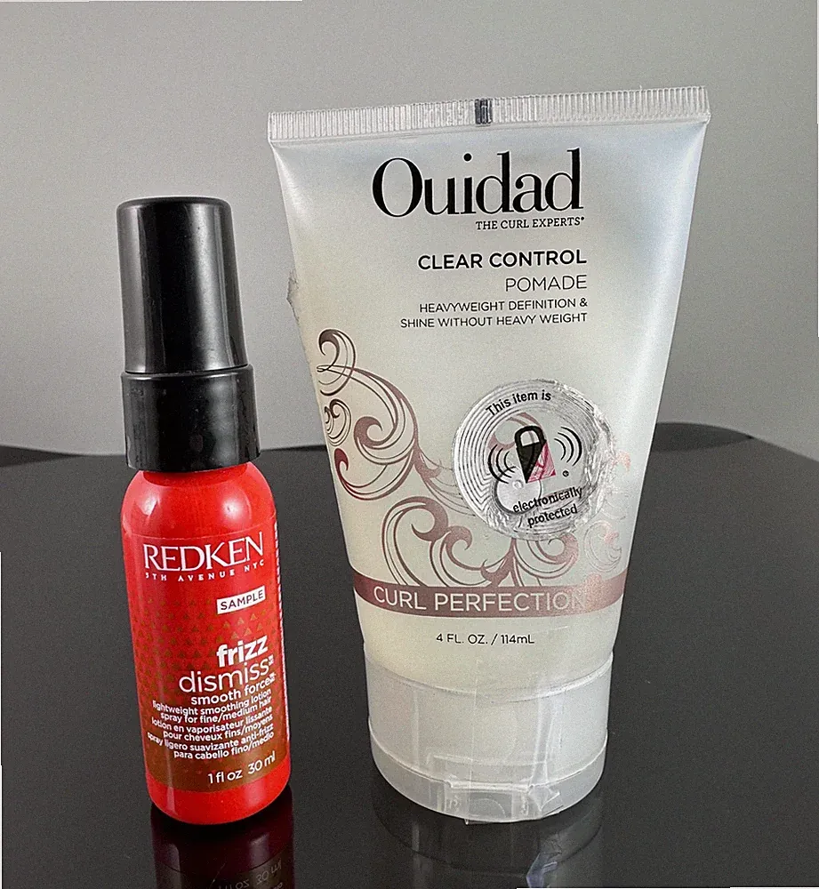 Ouidad Clear Control Pomade, Curl Perfection 4.0 oz, Redken Frizz Dismiss Smooth