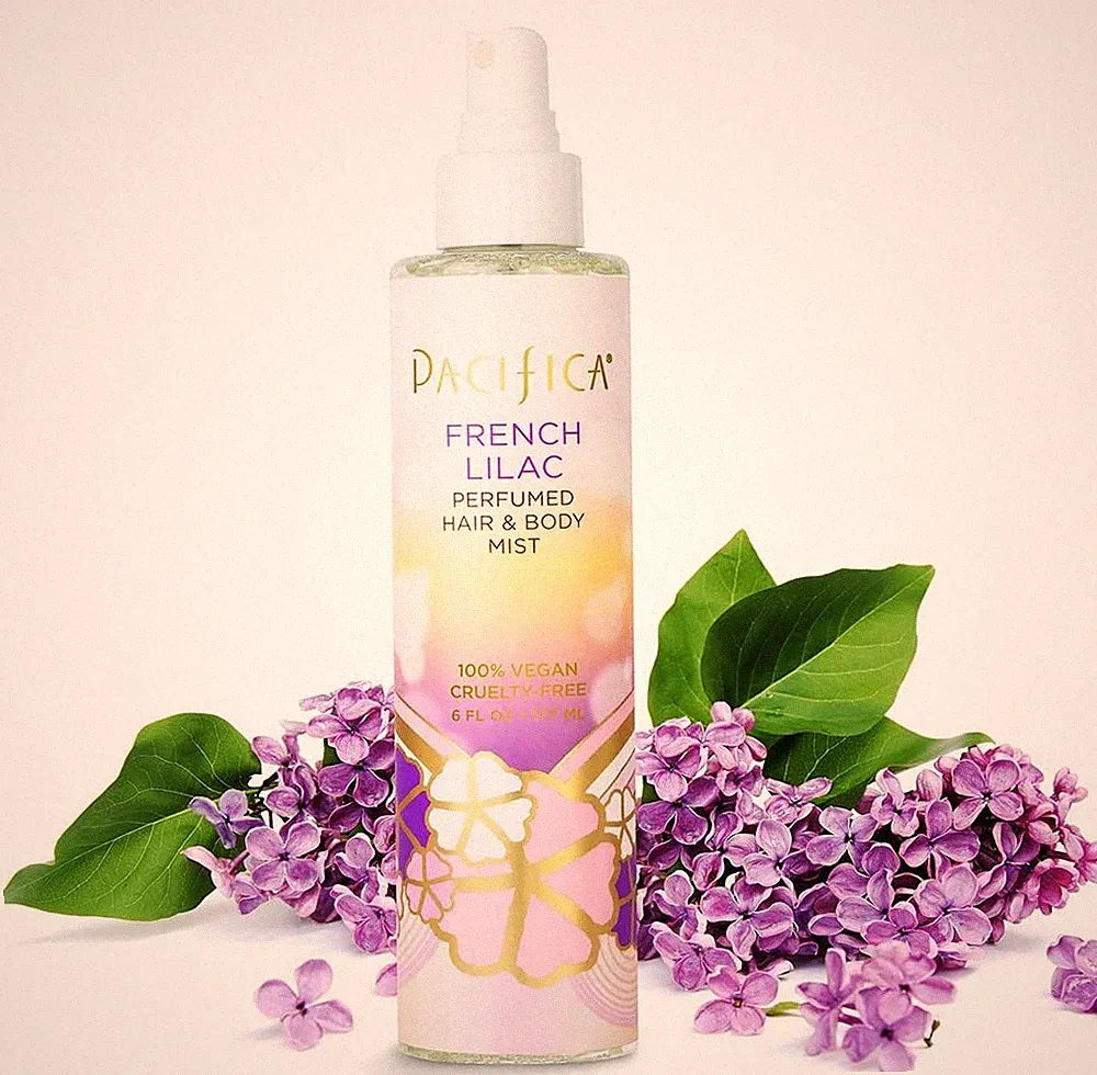 Pacifica French Lilac Perfumed Hair & Body Mist Alcohol-Free Spray Vegan 6 Fl Oz
