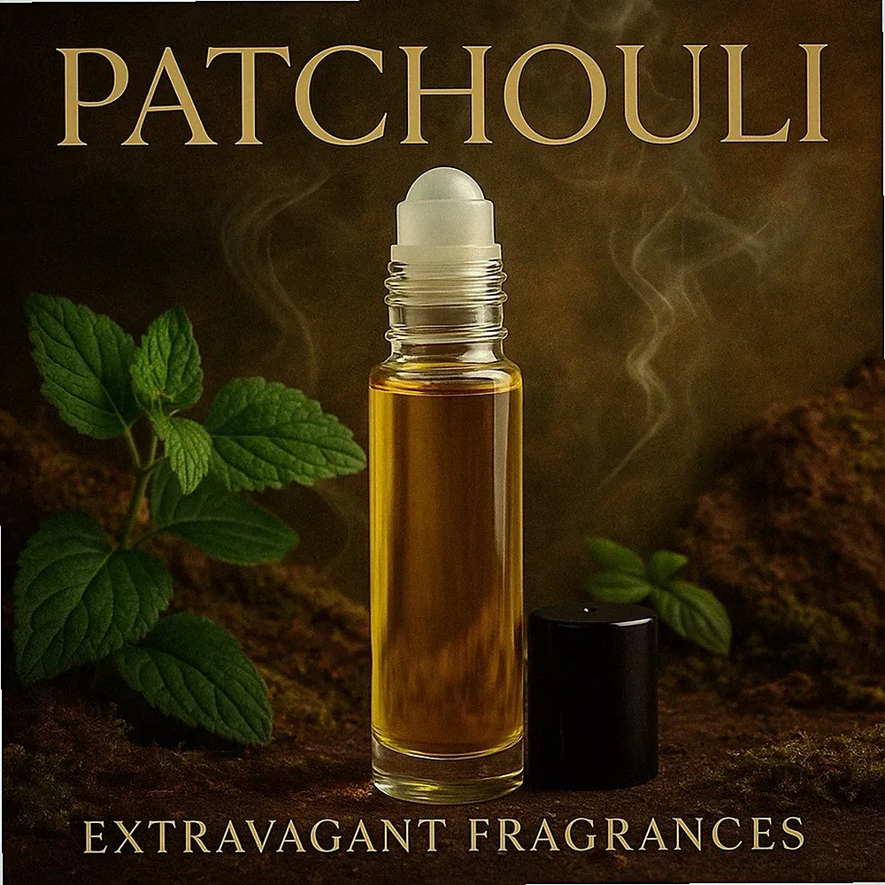 Premium Natural Patchouli Perfume Oil 1/3 oz (10ml) Roll-on Buy 2 Get 1 Free